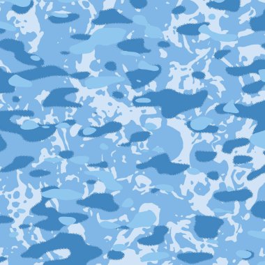 Açık mavi soyut kamuflaj arka planı yumuşak ışık tonlarında, masaüstü, mobil kapak, duvar kağıdı, duvar sanatı, perde, yatak örtüsü, pankart, moda ve pazarlama görselleri için ideal