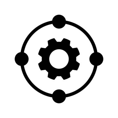 vektör glifini düz simge olarak ayarla