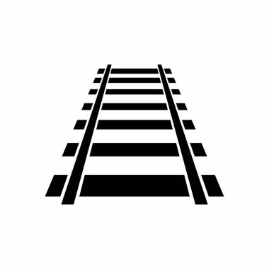 Demiryolu ikonu. düz dizayn biçimi 10