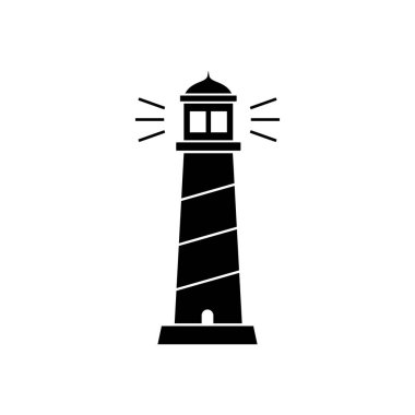 deniz feneri ikonu vektör illüstrasyon tasarımı
