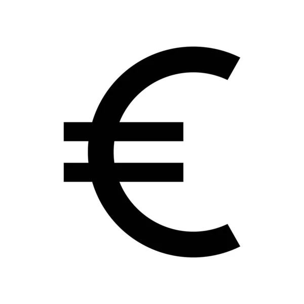 Ikona Znaku Euro Ilustracja Wektora — Wektor stockowy