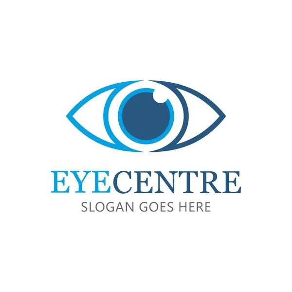 Eye Care Vektor Logo — Stock vektor