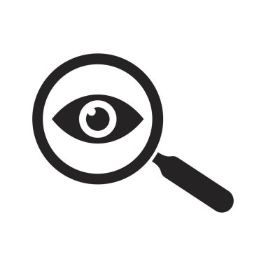 Arama simgesi vektör illüstrasyonu