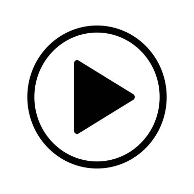 çalma düğmesi simgesi, vektör illüstrasyonu