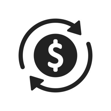 Dolar vektör simgesi simgesi