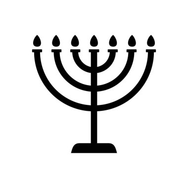 Tek mum simgesinin vektör illüstrasyonu