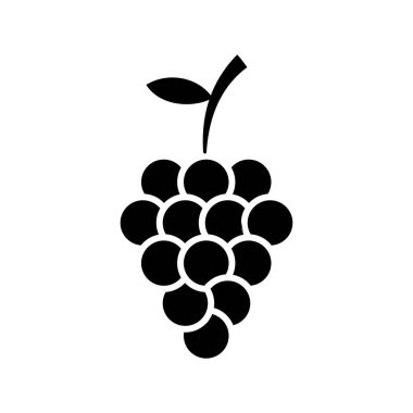 üzüm ikonu vektör illüstrasyonu