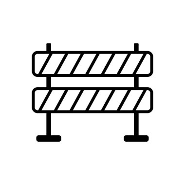 bariyer simgesi vektör illüstrasyonu