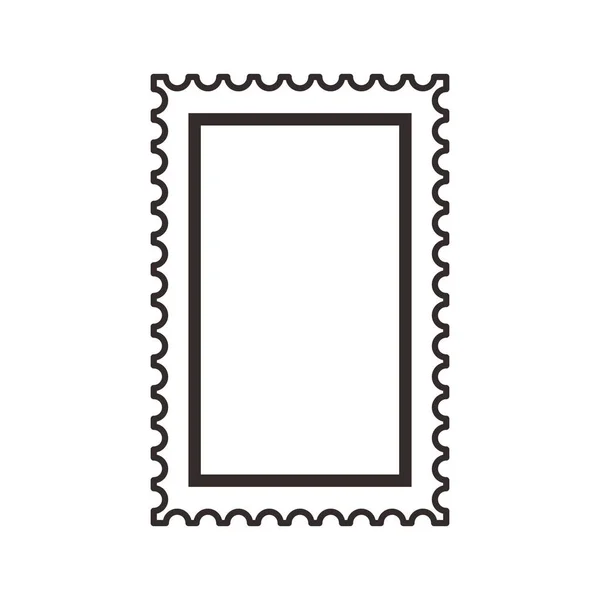 Icône Timbre Vectoriel Illustration Modèle Conception — Image vectorielle
