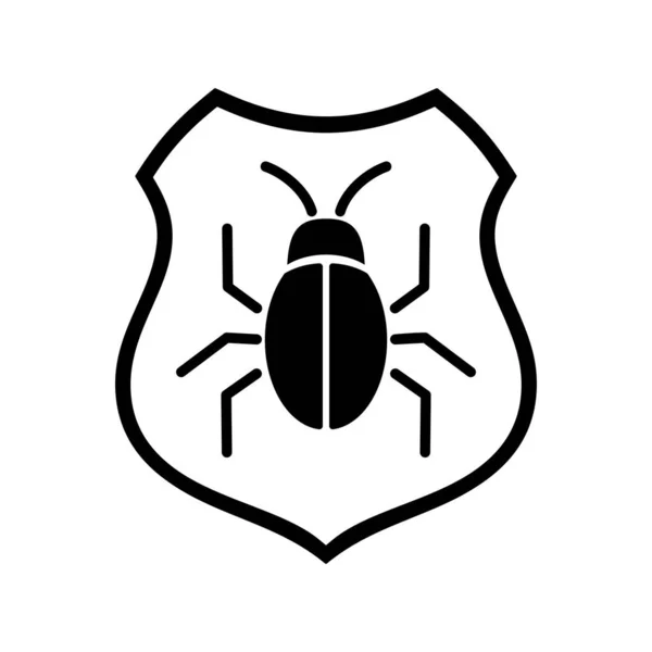 Illustration Vectorielle Icône Bug — Image vectorielle