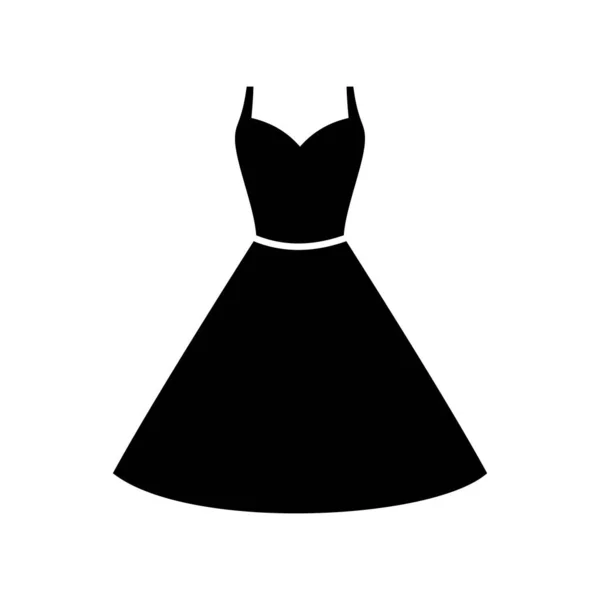 Іконка Сукні Вектор Ізольовано Білому Тлі Вашого Дизайну Веб Мобільних — стоковий вектор