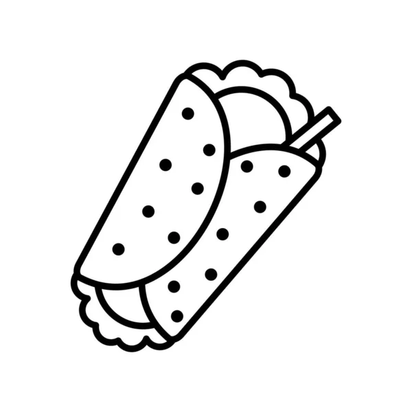 Бутерброд Морозивом Вафельним Конусом Векторний Дизайн Ілюстрації — стоковий вектор