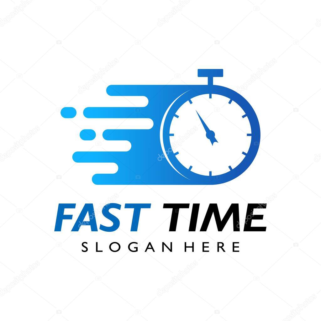 Fast speed logo template vector icon illustration design