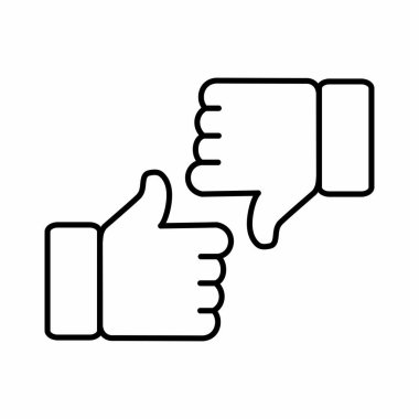 Simge vektör illüstrasyonunu parmakla