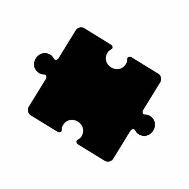 Bulmaca simgesi vektör çizimi