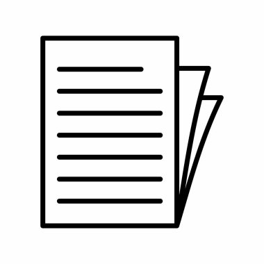 belge simgesi vektör illüstrasyonu