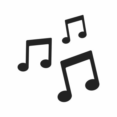 müzik notası simgesi vektör illüstrasyon grafik tasarımı