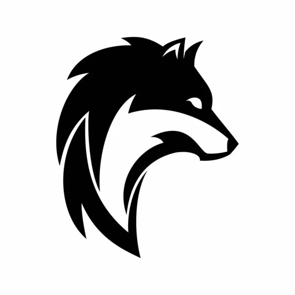 Wolf Hoofd Vector Logo — Stockvector