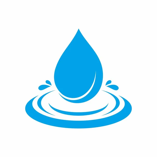 Πρότυπο Σχεδίασης Εικονογράφησης Διανύσματος Εικονιδίου Σταγόνας Νερού — Διανυσματικό Αρχείο