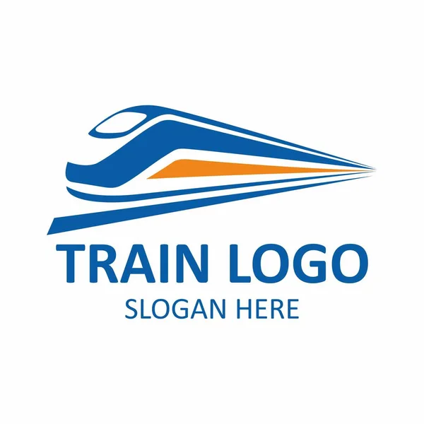 Tåg Logotyp Mall Vektor Ikon Illustration Design — Stock vektor