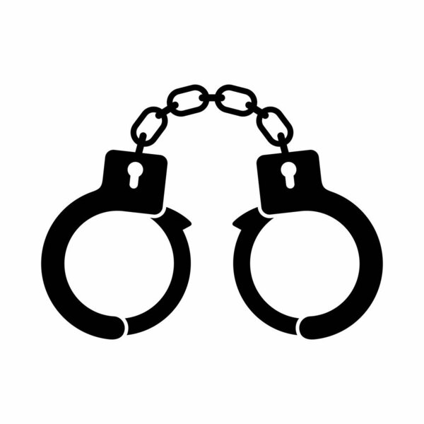 handcuffs icon vector illustration