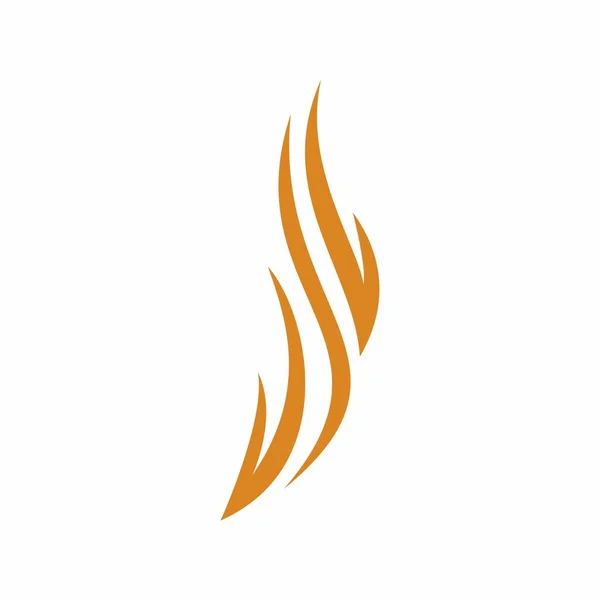 Tűz Láng Logó Tervezési Vektor Sablonja — Stock Vector