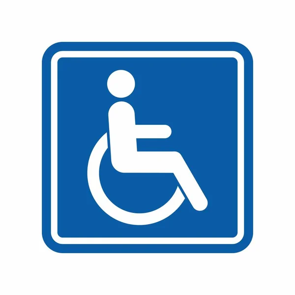 Ανάπηρος Εικονίδιο Σημάδι Αναπηρίας Σύμβολο Ασθενούς Επίπεδη Διανυσματική Απεικόνιση — Διανυσματικό Αρχείο