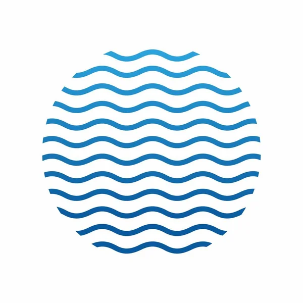Ocean Wave Icon Vector Illustration Design — Stock Vector