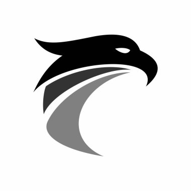 Kartal logo şablonu vektör illüstrasyon tasarımı