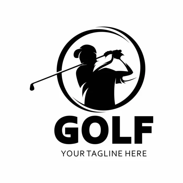 Golf Club Logo Design Vector Template — Stock Vector