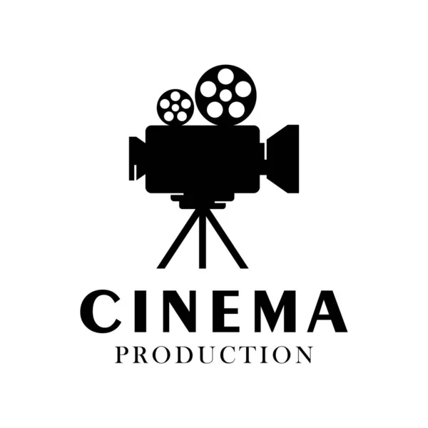 Icône Caméra Film Symbole Cinéma Illustration Vectorielle — Image vectorielle