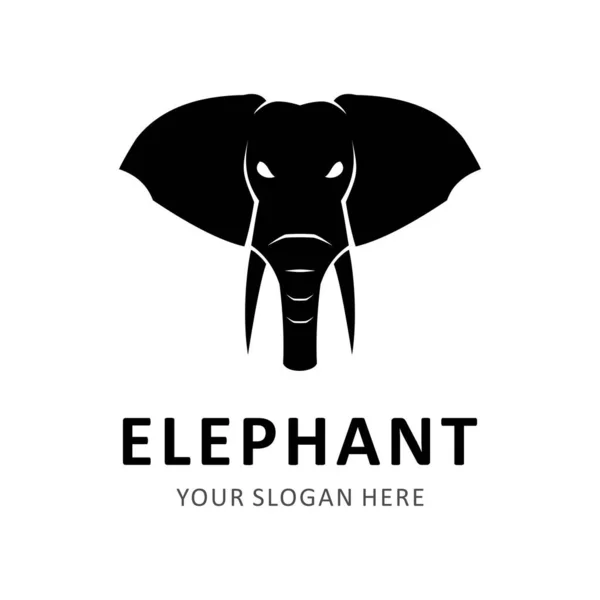 Olifant Logo Ontwerp Vector Template — Stockvector