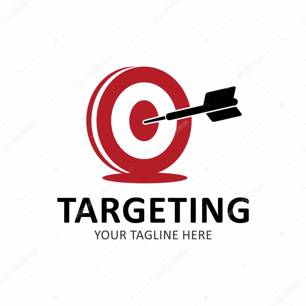 Target logo template vector icon illustration design