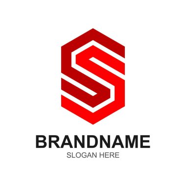 harf ilk logo tasarım vektör şablonu