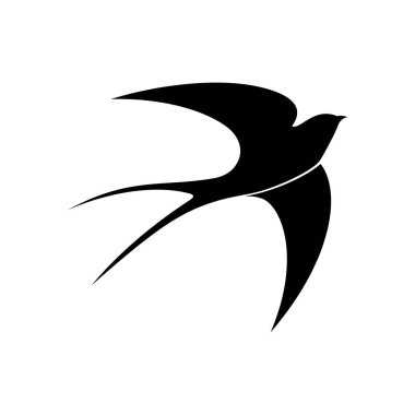 Soyut kelebek kanadı, logo vektör şablonu, basit illüstrasyon