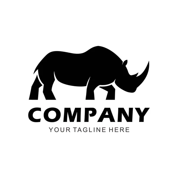 Logo Rhino Vector Icon Web — Stock Vector
