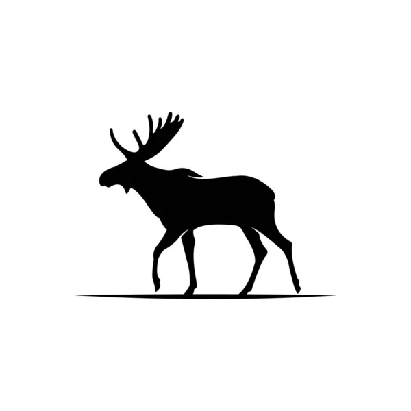 Deer Silhouette Vector Illustration — Stock Vector