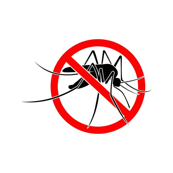 Немає Значка Комара Векторні Ілюстрації — стоковий вектор