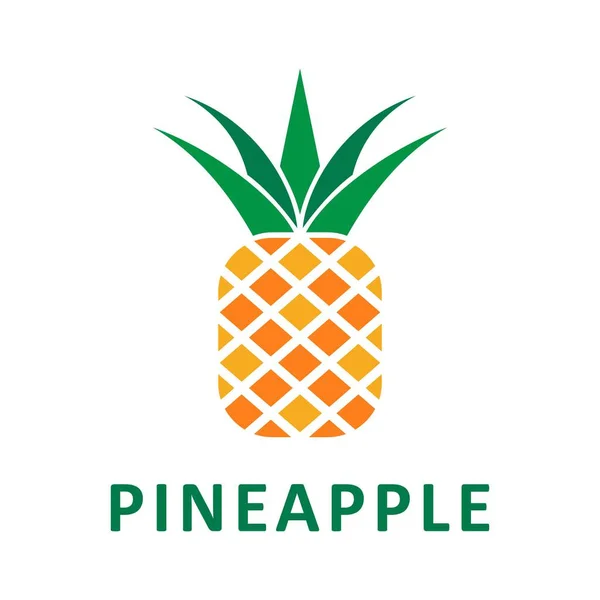 Pineapple Icon Vector Illustration — Stock Vector