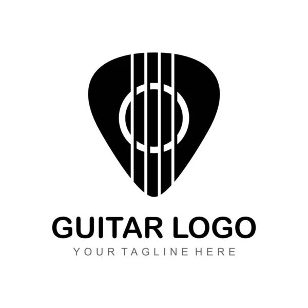 Musik Logo Vorlage Vektor Icon Illustration Design — Stockvektor
