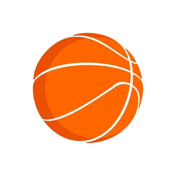 Kosárlabda Labda Ikonra Sport Szimbólum Vektoros Illusztráció — Stock Vector