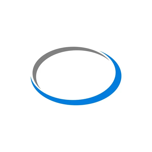 Illustration Vectorielle Une Icône Cercle Bleu Blanc — Image vectorielle