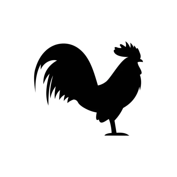 Rooster Icon Vector Illustration — Stock Vector