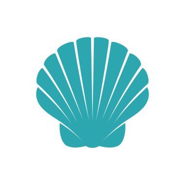 deniz kabuğu ikonu vektör illüstrasyonu