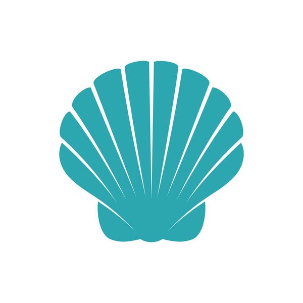 векторная иллюстрация иконки ракушки