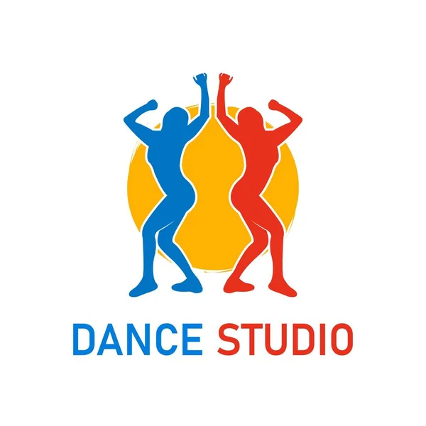 Wzór Projektu Logo Tańca Tancerka Kobieta Tańczą Ilustracja Wektora — Wektor stockowy