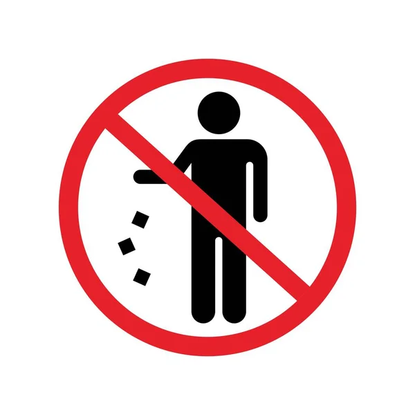 Kein Mensch Unterschreibt Icon Rauchverbot Rotes Verbot Kein Eintrag Keine — Stockvektor