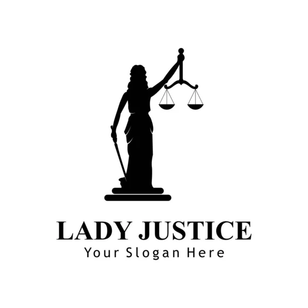 Droit Justice Concept Illustration Vectorielle — Image vectorielle