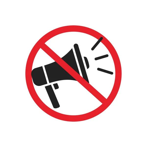 Kein Sign Symbol Rauchverbot Keine Botschaft Keine Schallblase — Stockvektor