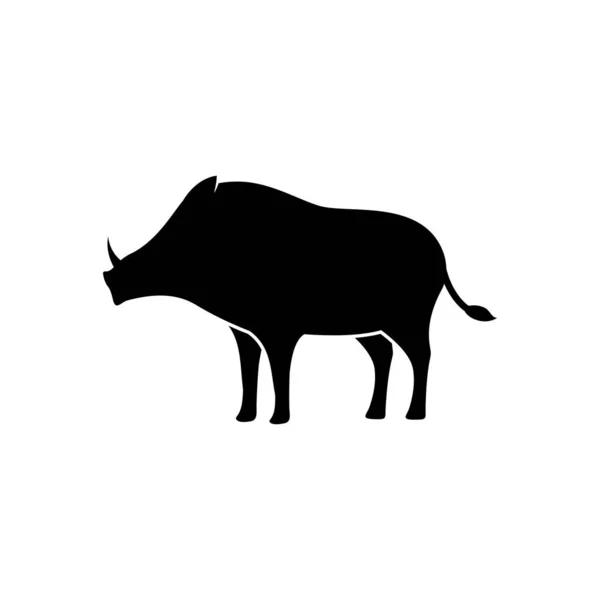 Vector Illustration Wild Boar — Stock Vector